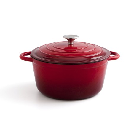 Casseruola con coperchio Bidasoa Fierro Rosso Ø 24 cm 3,7 L (2 Unità)