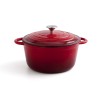 Casseruola con coperchio Bidasoa Fierro Rosso Ø 24 cm 3,7 L (2 Unità)