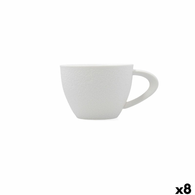 Tazza Bidasoa Fosil Bianco 220 ml (8 Unità) Tazza Bidasoa Fosil Bianco 220 ml (8 Unità)