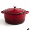 Casseruola con coperchio Bidasoa Fierro Rosso Ø 28 cm 6 L (2 Unità)
