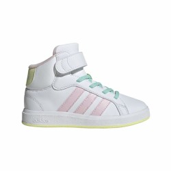 Scarpe da Tennis Casual Bambino Adidas Grand Court Mid Bianco