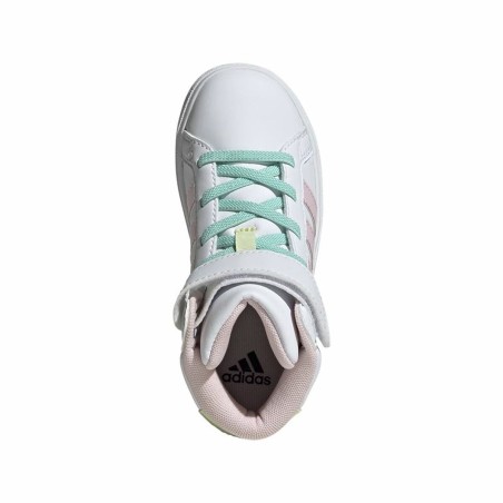 Scarpe da Tennis Casual Bambino Adidas Grand Court Mid Bianco