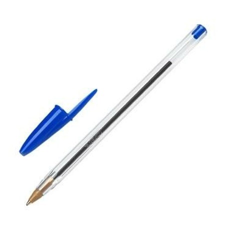 Penna Bic Cristal Originale Azzurro 0,32 mm (50 Unità)