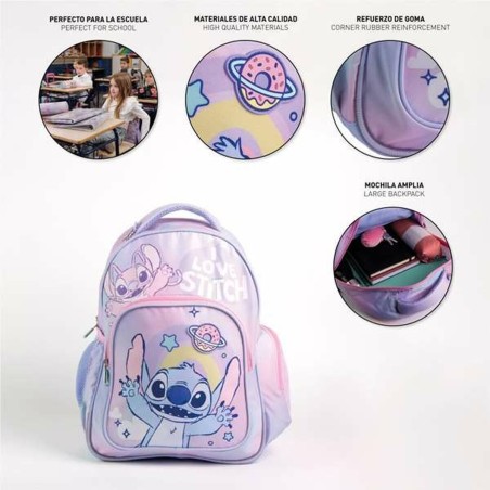 Zaino Scuola Stitch Lilla