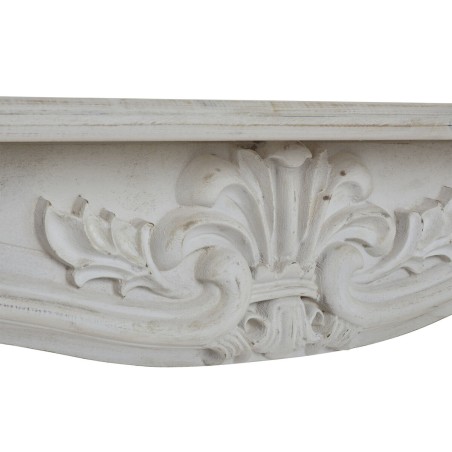 Cornici camini Home ESPRIT Bianco Abete Cottage Finitura invecchiata 88 cm 125 x 27 x 104 cm 123 X 26,5 X 105 cm