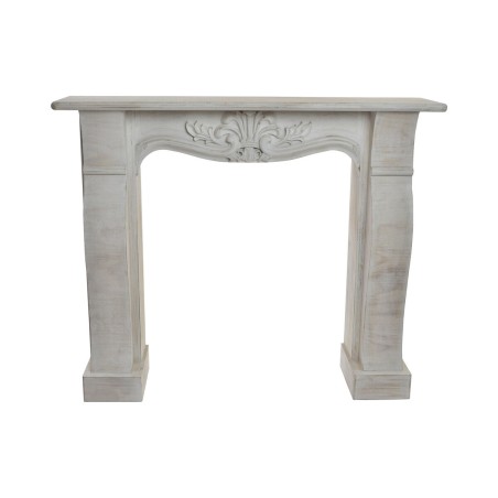 Cornici camini Home ESPRIT Bianco Abete Cottage Finitura invecchiata 88 cm 125 x 27 x 104 cm 123 X 26,5 X 105 cm