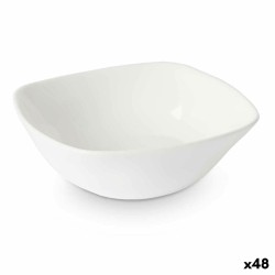 Ciotola per Aperitivi Vivalto LFW-50 Bianco Vetro opalino Quadrato 11 x 4 x 11 cm (48 Unità)