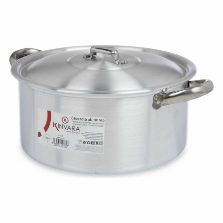 Casseruola con coperchio Kinvara 100007 Argentato 5 L (10 Unità)