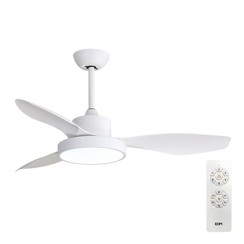 Ventilatore da Soffitto con Luce EDM 33817 Arctic Bianco 24 W 38 W 2160 Lm Ventilatore da Soffitto con Luce EDM 33817 Arctic Bianco 24 W 38 W 2160 Lm