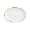 Teglia da Cucina Ariane Terra Ovale Ceramica Beige (Ø 32 cm) (6 Unità)