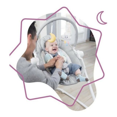 Amaca per Neonati Badabulle Compact'up High Grigio
