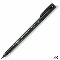 Marcatore permanente Staedtler Lumocolor 313-9 S Nero (10 Unità)