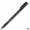 Marcatore permanente Staedtler Lumocolor 313-9 S Nero (10 Unità)