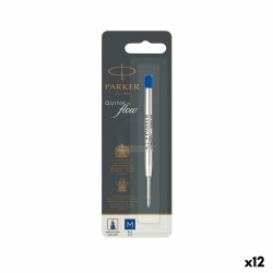 Cartuccia di ricambio per penna Parker Quink Flow Azzurro (12 Unità)