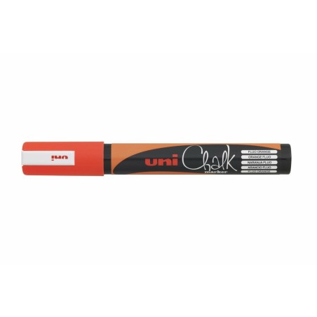 Pennarelli a gesso liquido Uni-Ball PWE-5M Arancio (6 Pezzi)