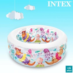 Piscina Gonfiabile per Bambini Intex Acquario 360 L 152 x 56 x 152 cm (3 Unità)