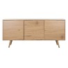 Credenza DKD Home Decor Naturale Metallo Legno MDF 160 x 45 x 75 cm