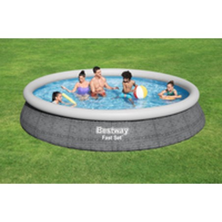 Bestway Piscina Gonfiabile Adulto Ratan con Depuratore 475x84 cm Giardino 57313