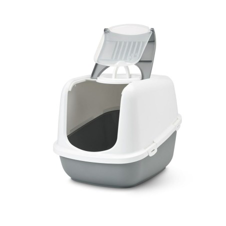 Lettiera per Gatti Savic Nestor Jumbo Bianco Beige Plastica