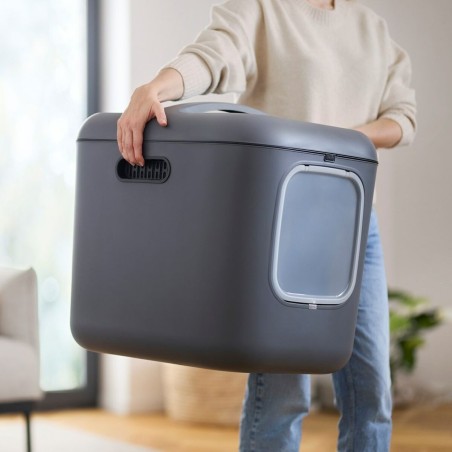 Lettiera per Gatti Rotho Biala XL anthracite Antracite Plastica