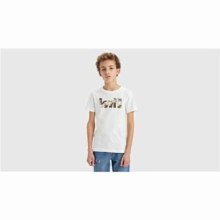 Maglia Levi's Camo Poster Logo Bright 60732 Bianco