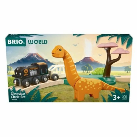 Tren con il circuito Brio Dinosaur circle set