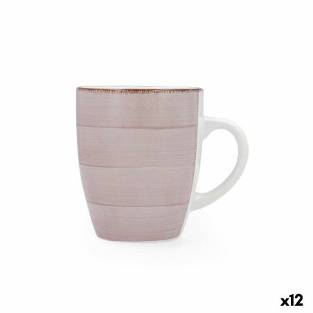 Tazza Quid Vita Morning Ceramica Rosa 350 ml (12 Unità)