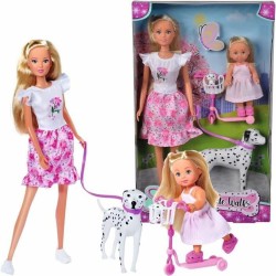 Bambola Simba Love poupée dalmatien + Evi Love