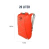 Zaino da montagna Sea to Summit Ultra-Sil Dry Day Pack Arancio Argentato 22 L