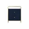 Comodino DKD Home Decor 60 x 35 x 74 cm Cristallo Azzurro Dorato