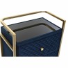Comodino DKD Home Decor 60 x 35 x 74 cm Cristallo Azzurro Dorato