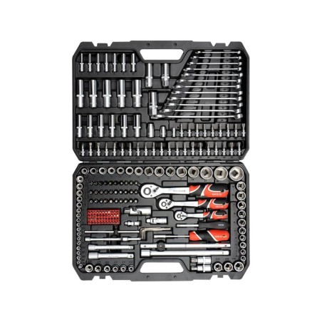 Valigetta Degli Attrezzi Yato YT-38841 Acciaio 216 Pezzi 1/4" 3/8" 1/2"