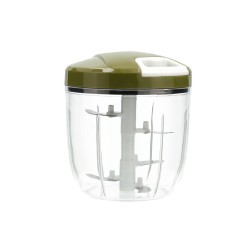 Mini Tritatutto Manuale con Corda Quid Naturalia Verde Metallo 12,5 x 14 cm Manuale
