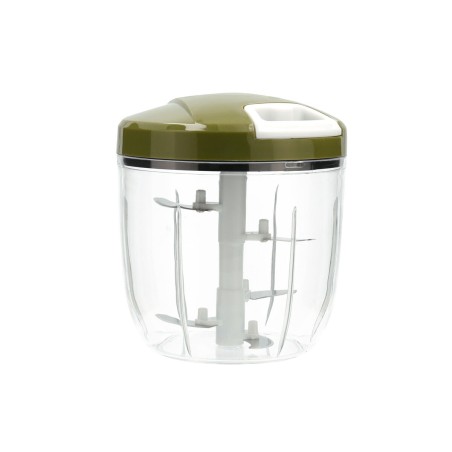 Mini Tritatutto Manuale con Corda Quid Naturalia Verde Metallo 12,5 x 14 cm Manuale