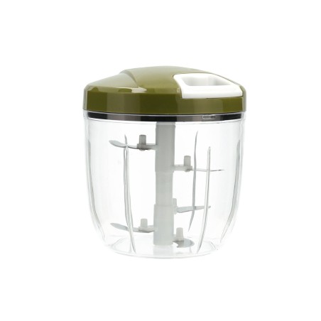 Mini Tritatutto Manuale con Corda Quid Naturalia Verde Metallo 12,5 x 14 cm Manuale