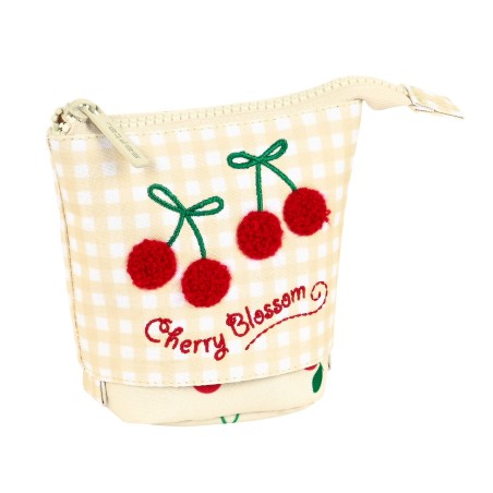 Astuccio Portapenne Safta Cherry Beige (8 x 19 x 6 cm)