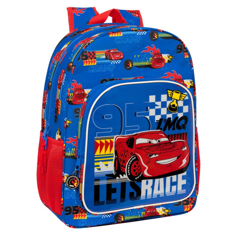 Zaino Scuola Cars Race ready Azzurro 33 x 42 x 14 cm Zaino Scuola Cars Race ready Azzurro 33 x 42 x 14 cm