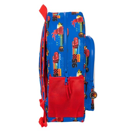 Zaino Scuola Cars Race ready Azzurro 33 x 42 x 14 cm