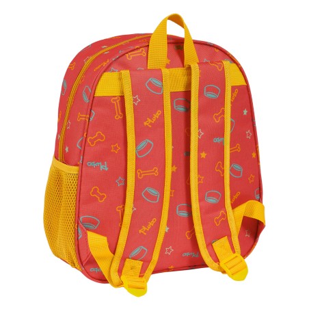 Zaino per Bambini 3D Clásicos Disney Pluto Arancio 27 x 33 x 10 cm