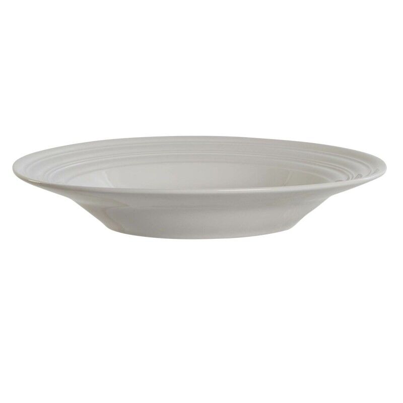 Piatto Fondo DKD Home Decor Bianco Porcellana 20 x 20 x 3 cm Piatto Fondo DKD Home Decor Bianco Porcellana 20 x 20 x 3 cm