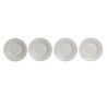 Piatto Fondo DKD Home Decor Bianco Porcellana 20 x 20 x 3 cm