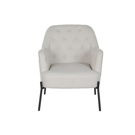 Poltrona DKD Home Decor Nero Beige Metallo 65 x 73 x 79,5 cm