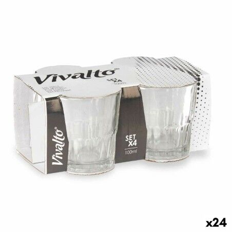 Bicchiere Vivalto RYG5041 Trasparente Vetro 100 ml Caffè (24 Unità)