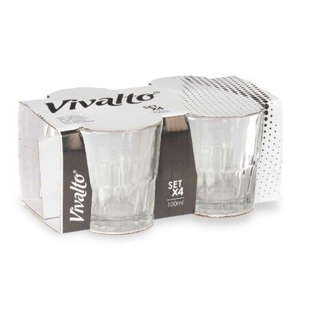 Bicchiere Vivalto RYG5041 Trasparente Vetro 100 ml Caffè (24 Unità)