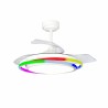 Ventilatore da Soffitto CristalRecord ANTILA MINI RGB WH RETRAC Bianco