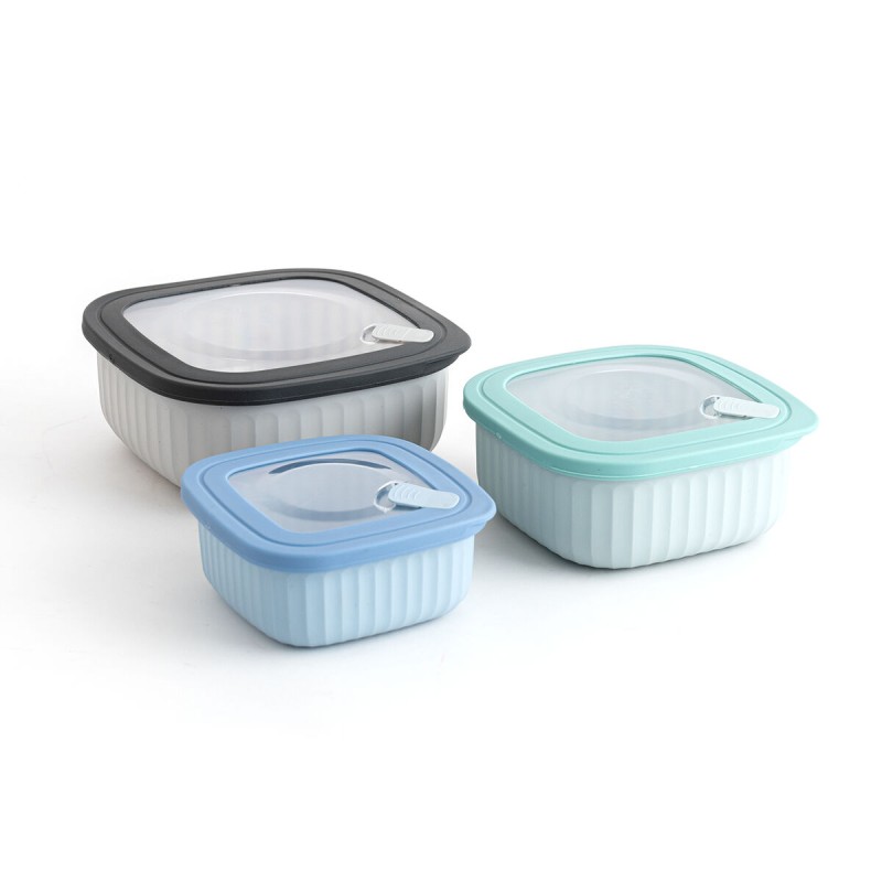 Set di scatole porta pranzo Bidasoa Mia Multicolore Plastica Senza BPA 450 ml 850 ml 1,4 L 3 Unità Set di scatole porta pranzo Bidasoa Mia Multicolore Plastica Senza BPA 450 ml 850 ml 1,4 L 3 Unità