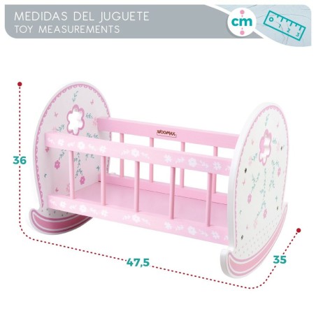 Culla per Bambole Woomax 2 Unità 47 x 35 x 35 cm