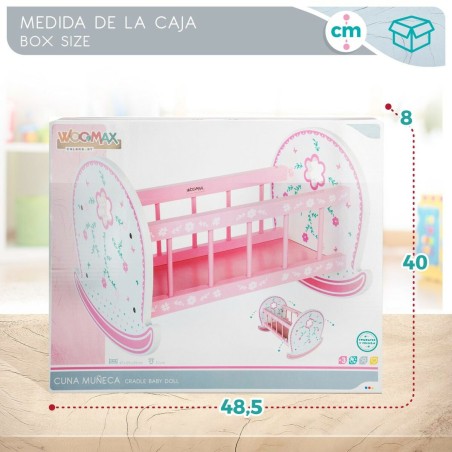 Culla per Bambole Woomax 2 Unità 47 x 35 x 35 cm