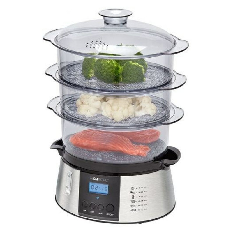 Vaporiera Clatronic DG 3547 inox Nero Trasparente 800 W Vaporiera Clatronic DG 3547 inox Nero Trasparente 800 W