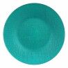 Piatto da pranzo Vivalto 323928P Turchese Vetro 27,5 x 2 x 27,5 cm (6 Unità)